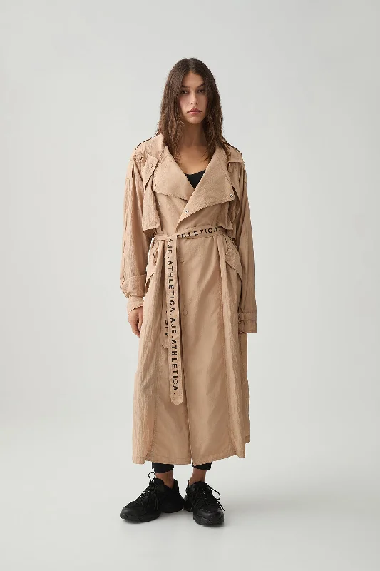 Deep Discounts Longline Belted Trench 703
