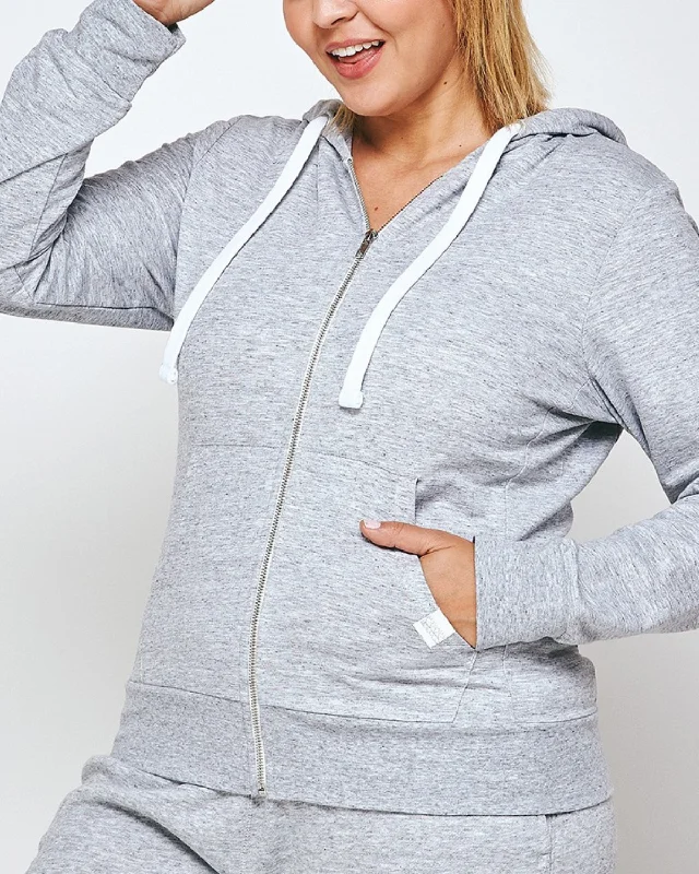 Deal of the Week Reflex Plus Size Classic Hoodie Jacket - J415b