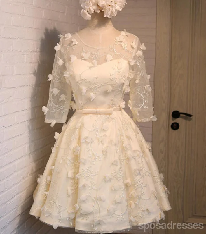 Incredible Offers Lace Long Sleeve Open Back Homecoming Prom Dresses, Affordable Short Party Prom Dresses, Perfect Homecoming Dresses, CM282 Incredible Offers Lace Long Sleeve Open Back Homecoming Prom Dresses, Affordable Short Party Prom Dresses, Perfect Homecoming Dresses, CM282
