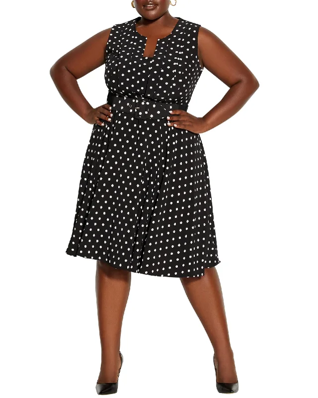 Act Now Morgan Vintage Spot Dress | Black / White