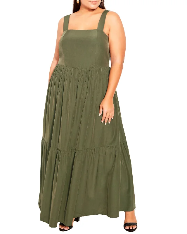 Discount Days Willow Maxi Dress | Olive Green