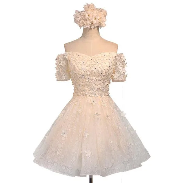Best Bargains Off Shoulder Lace Beaded Homecoming Prom Dresses, Affordable Short Party Prom Dresses, Perfect Homecoming Dresses, CM277 Best Bargains Off Shoulder Lace Beaded Homecoming Prom Dresses, Affordable Short Party Prom Dresses, Perfect Homecoming Dresses, CM277