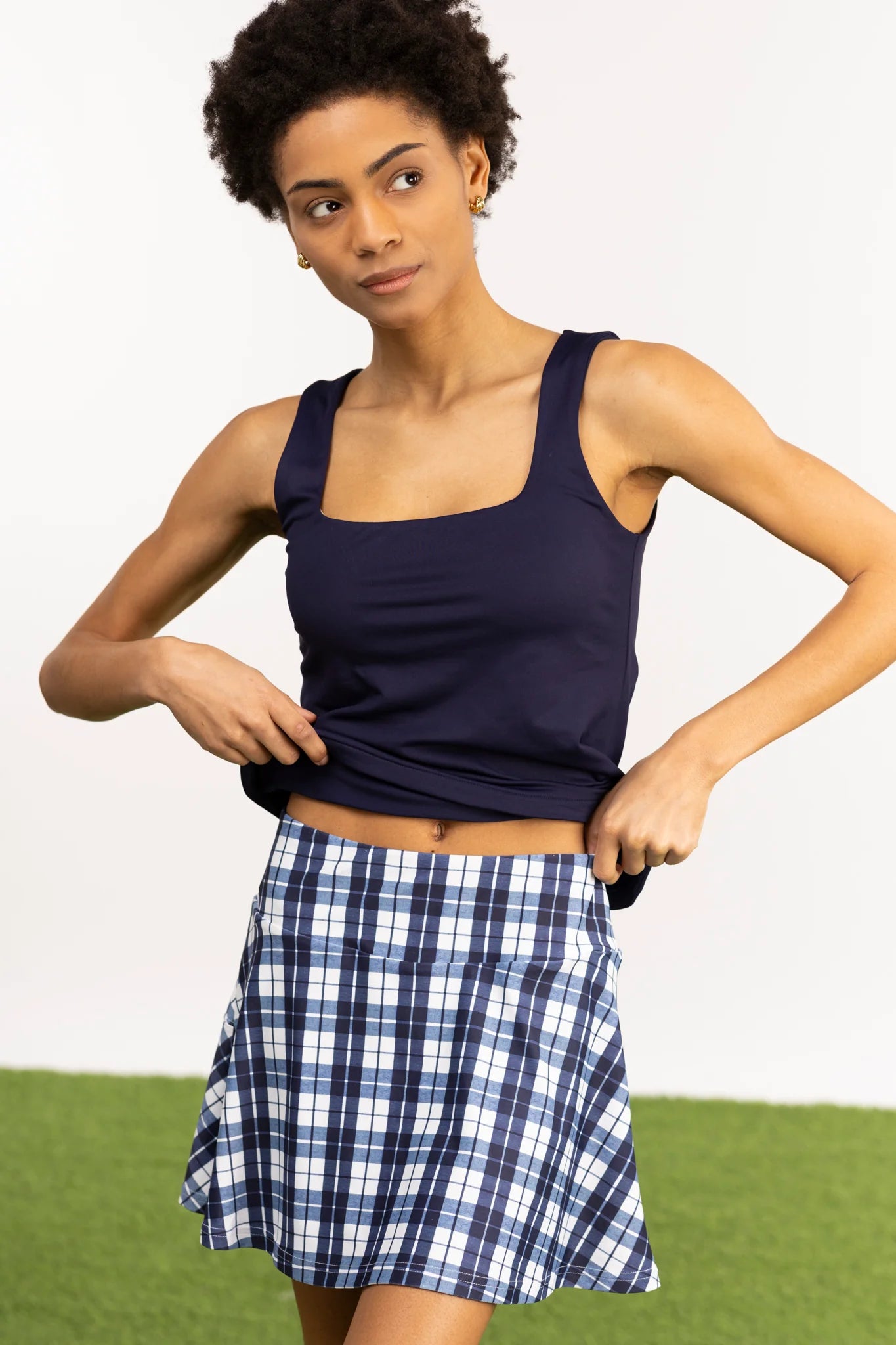 Instant Savings The Reese Skort Mariners Plaid