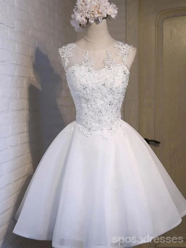 Mega Sale White Lace Open Back Sexy Homecoming Prom Dresses, Cheap Homecoming Dresses, CM281 Mega Sale White Lace Open Back Sexy Homecoming Prom Dresses, Cheap Homecoming Dresses, CM281