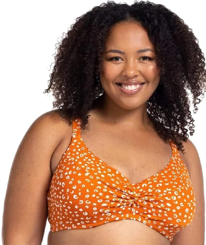 Daily Deals Artesands Che'tah Monet Soft Cup Underwire D-DD Cup Bikini Top - Copper
