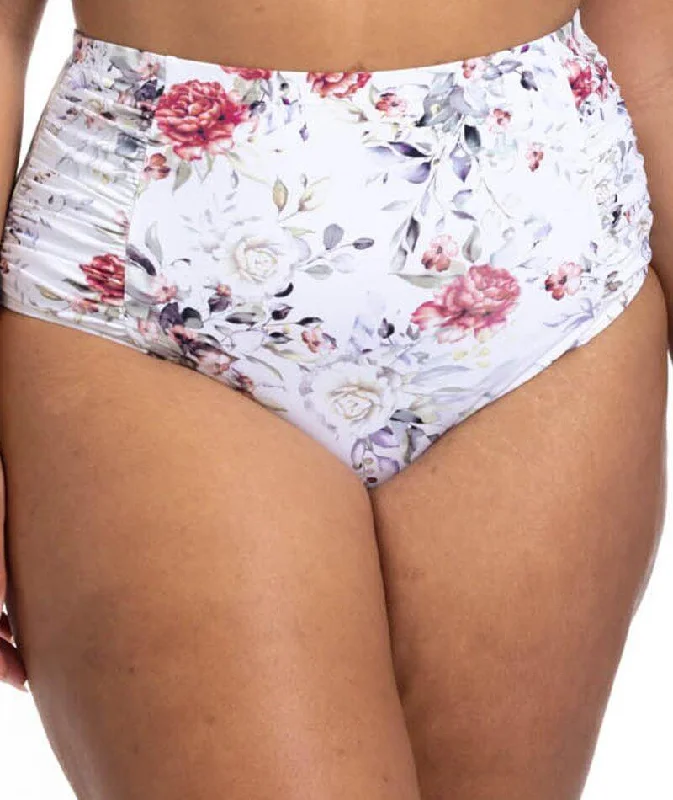 Midnight Madness Artesands Clementine Botticelli High Waist Swim Brief - White