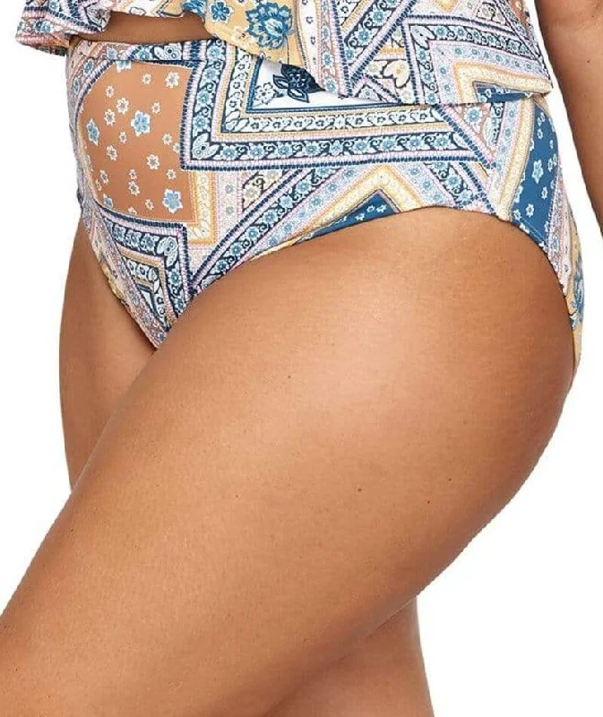 Loyalty Reward Artesands La Rambla High Leg High Waist Swim Brief - Sapphire