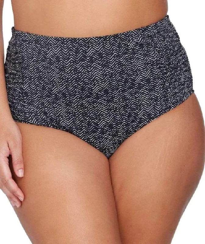 Price Blitz Artesands Zig Zag Botticelli High Waist Swim Brief - Black