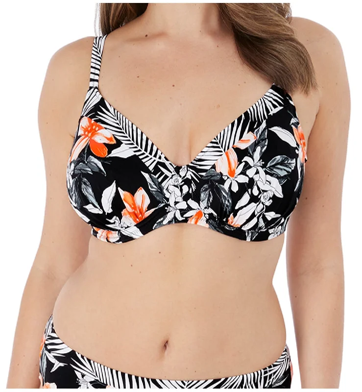 Friends and Family Sale Fantasie Port Maria Gathered Full Cup Underwire Bikini Top (6890) - Black