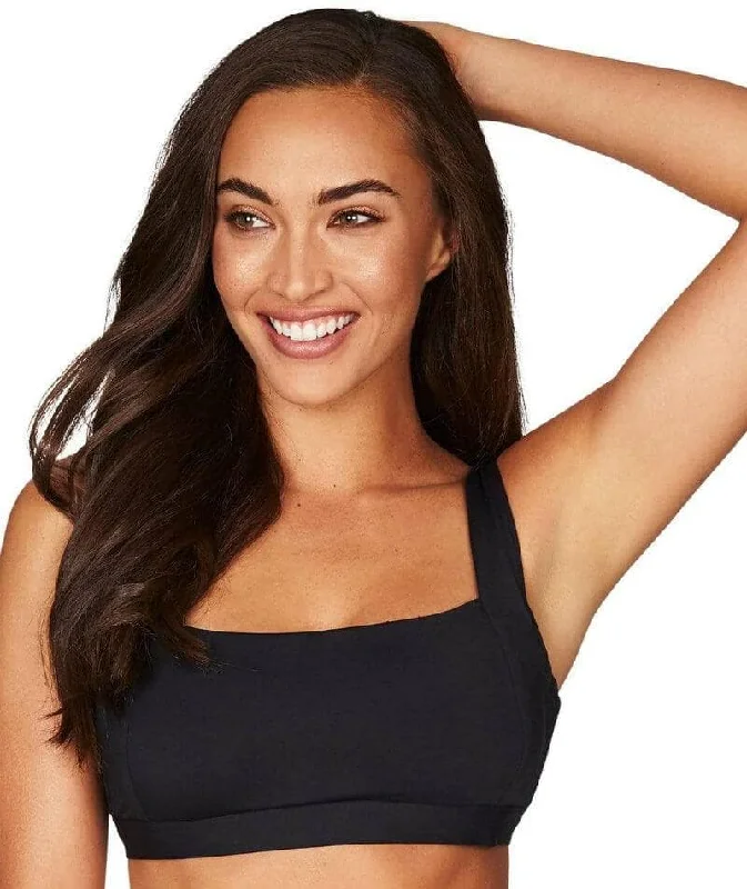 Closeout Sale Sea Level Essentials Square Neck B-DD Cup Bikini Top - Black