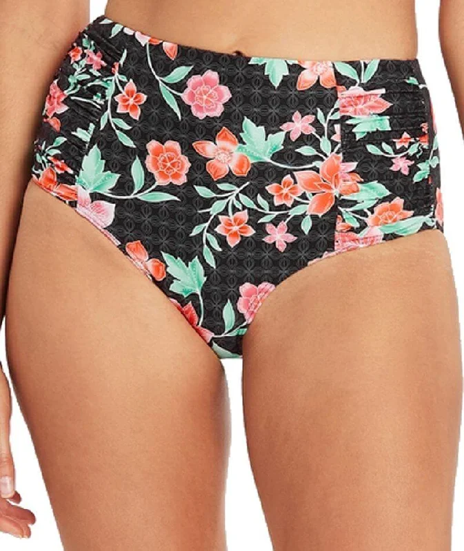 Deal Alert Sea Level Mauritius Gathered Side High Waist Brief - Black