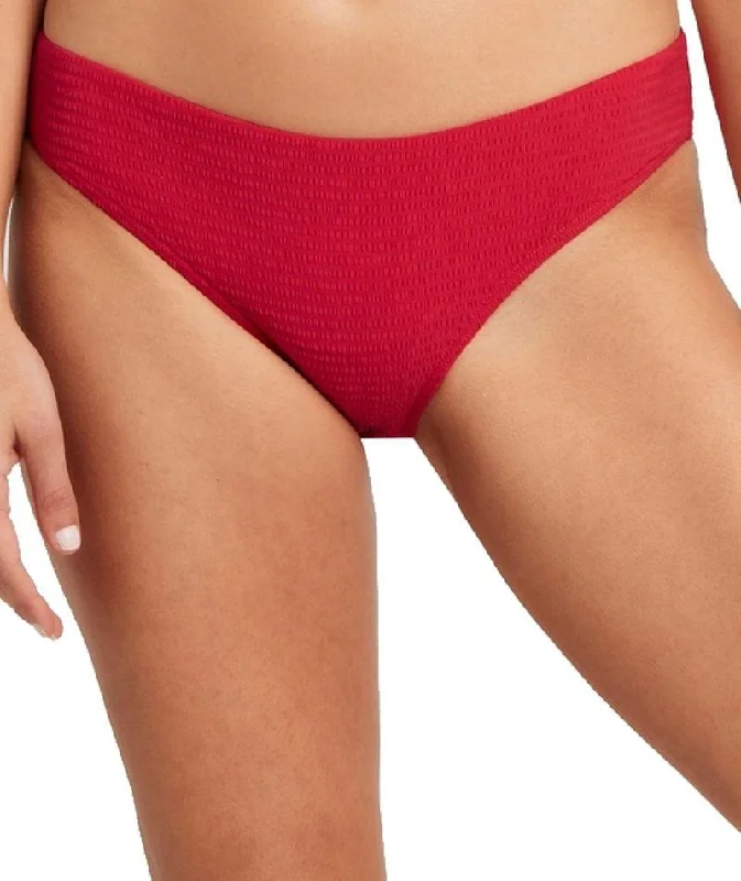 Deal Dash Sea Level Messina Hipster Bikini Brief - Red